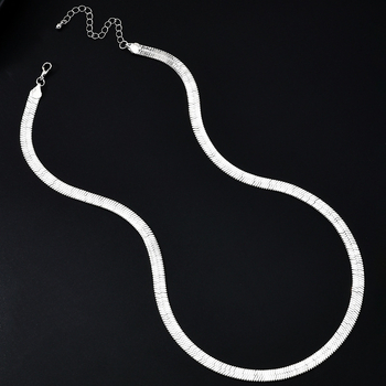 Unisex minimalistička metalna zmijska lančana ogrlica, gradski stil