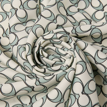 Gao He ženski twill kvadratni šal s motivom polumjeseca, britski stil, 90x90 cm