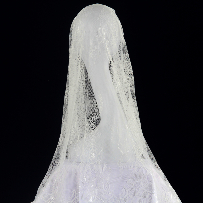 Vjenčani veo s čipkom eyelash i ženski šal za vjenčanje P12975