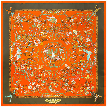 Ženski kvadratni šal, 130×130 cm, poliester, digitalno otisnut.