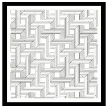 Ženski svileni kvadratni šal 90 cm – geometrijski prugasti uzorak, lagani šal za ramena i zaštitu od sunca
