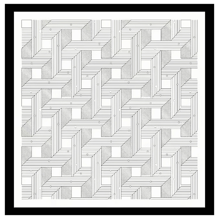 Ženski svileni kvadratni šal 90 cm – geometrijski prugasti uzorak, lagani šal za ramena i zaštitu od sunca