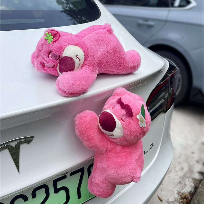Strawberry Bear Διακόσμηση πίσω μέρους αυτοκινήτου – κρεμαστό διακοσμητικό για πορτ-μπαγκάζ, αυτοκίνητα, μοτοσικλέτες και ηλεκτρικά οχήματα