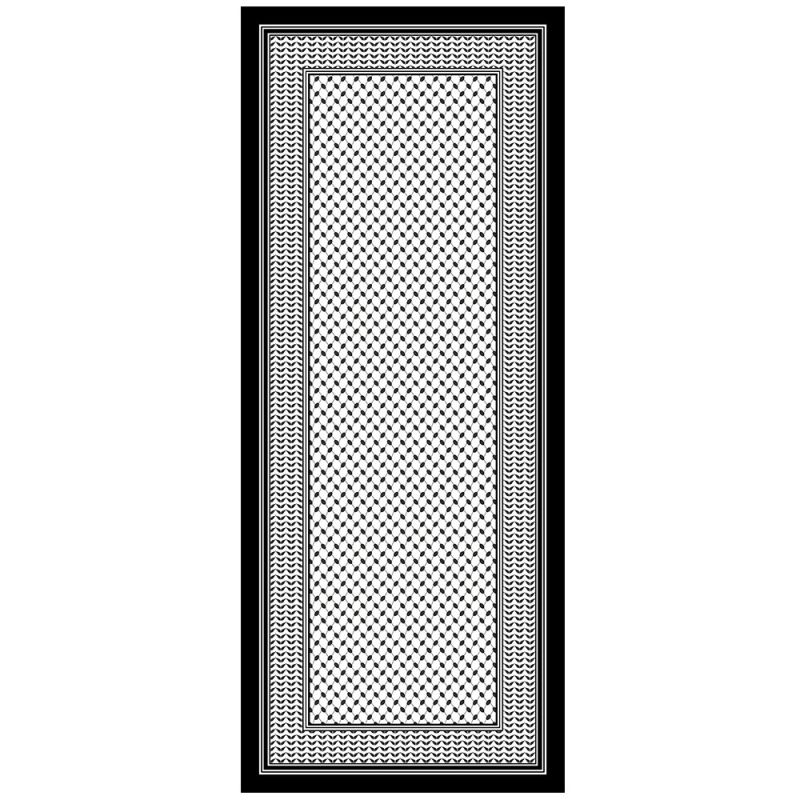 Chiffon nyomott fejkendő, 75×180 cm, napsugárzás elleni védelem és por elleni védelem, hosszú sál sivatagi stílusban, eredeti dizájn