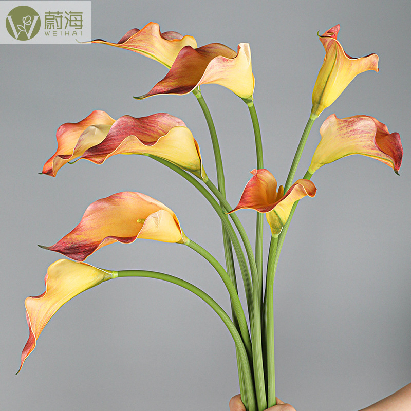 Mini dekorativni Calla Lily cvijet od mekanog EVA materijala za kućnu dekoraciju