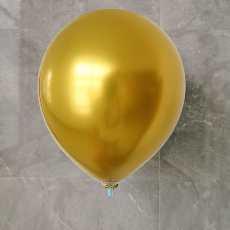 10-inčnih latex balona s metalnim završnim premazom, 1,8 g, za vjenčanja i otvorenja — zlatna, srebrna, krom