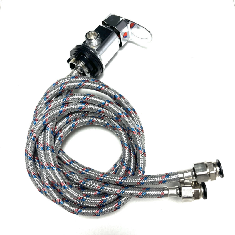 RV kemping sprchový kohút s výstupom 1/2 palca a hadicou 1500 mm, keramický kartridžový ventil
