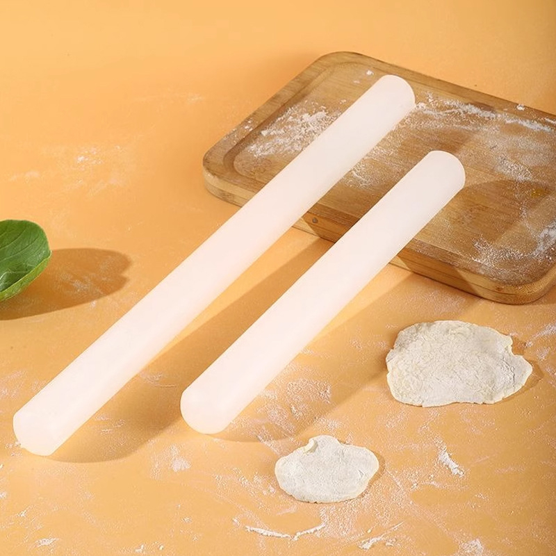 Bijeli silikonski valjak za tijesto, ne lijepi, pogodan za knedle i fondant