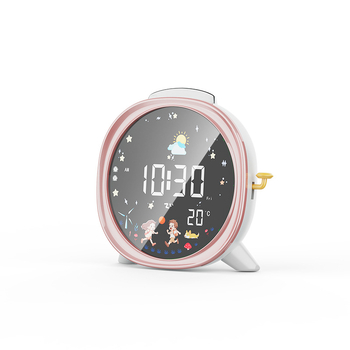 Pametni LED stolni sat s velikim zaslonom, za učenike, digitalni budilnik s prikazom temperature