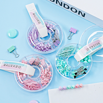 Macaron set papirnih klipsa s bojanim uredskim klipsama