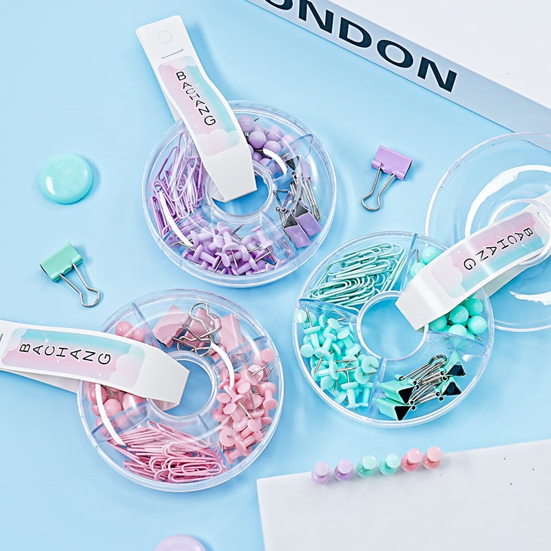 Macaron set papirnih klipsa s bojanim uredskim klipsama