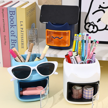 Studentski držač za olovke i organizator stola, višenamjenski pretinac za učenje, idealan dar za blagdane