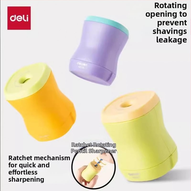 Deli VB205 Ratchet ceruzkový ostrúhač pre deti