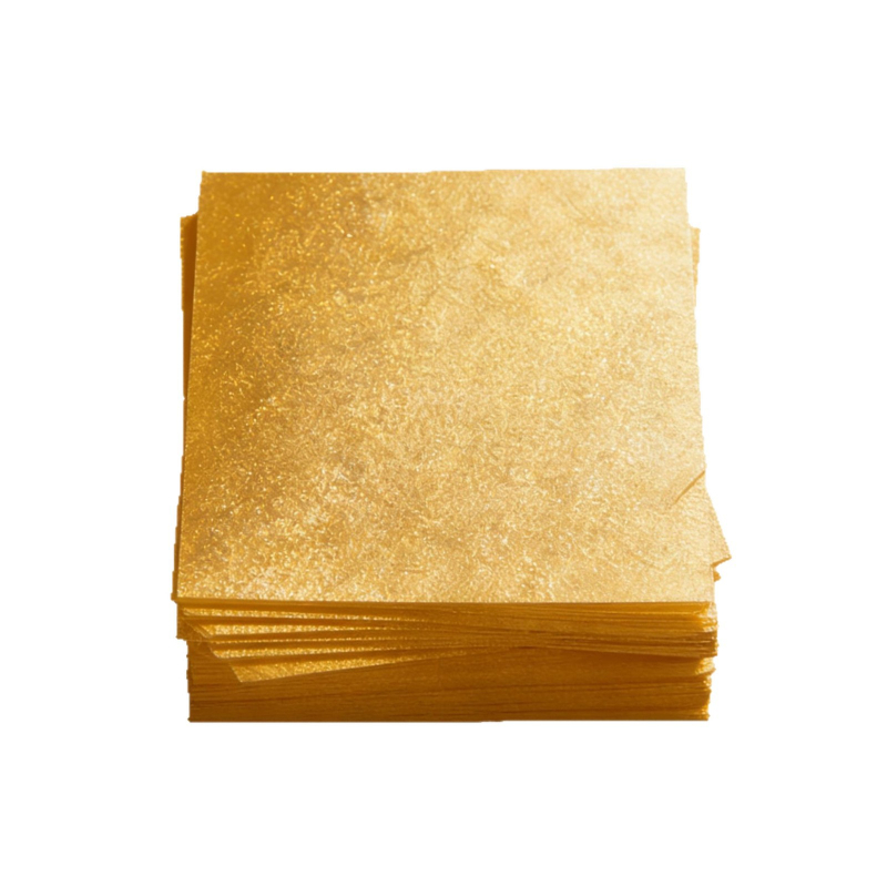 Debeli dvostrani zlatni papir za savijanje zlatnih ingota; papir za spaljivanje zlata 1. i 15. dana lunarnog kalendara; zlatni papir; papir zlatnog praha; lotos origami; papir za spaljivanje Qingming
