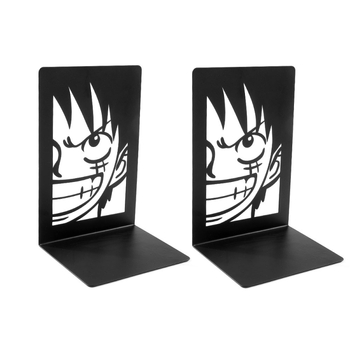 One Piece Luffy metalni stalak za knjige u obliku L s prorezima