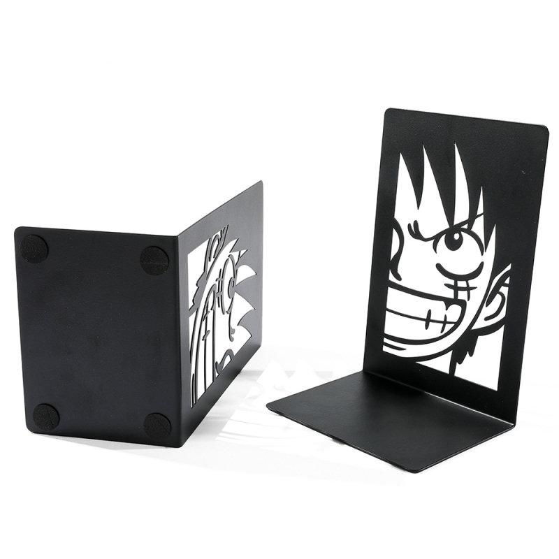 One Piece Luffy metalni stalak za knjige u obliku L s prorezima