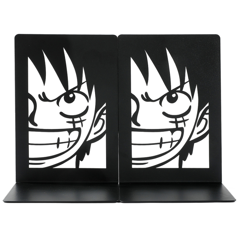 One Piece Luffy metalni stalak za knjige u obliku L s prorezima