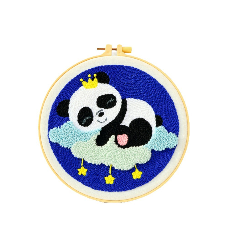 Kreativni set za punch needle embroidery – Panda ukras
