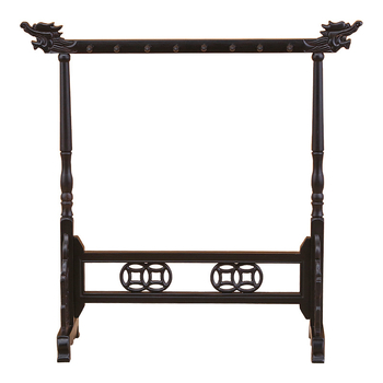 Ming stil drveni držač četkica za kaligografiju, izložbeni i skladišni držač, rosewood, 36×11.5×36.5 cm, kreativno i minimalističko