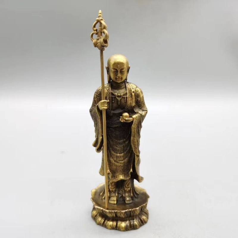 Soška Ksitigarbha Budha u antičkom stilu za kućnu dekoraciju