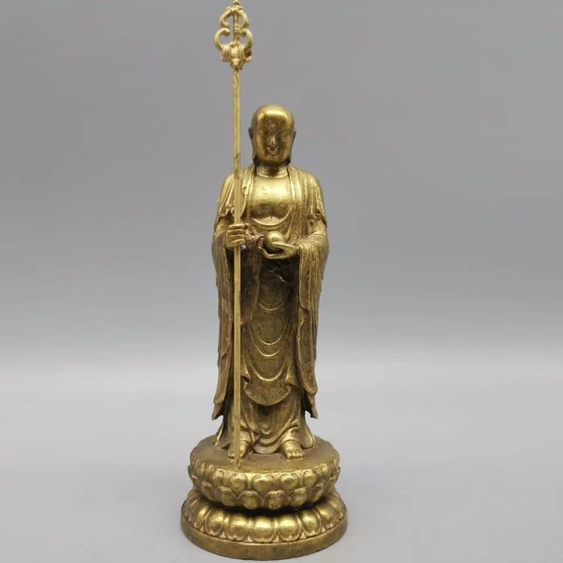 Soška Ksitigarbha Budha u antičkom stilu za kućnu dekoraciju