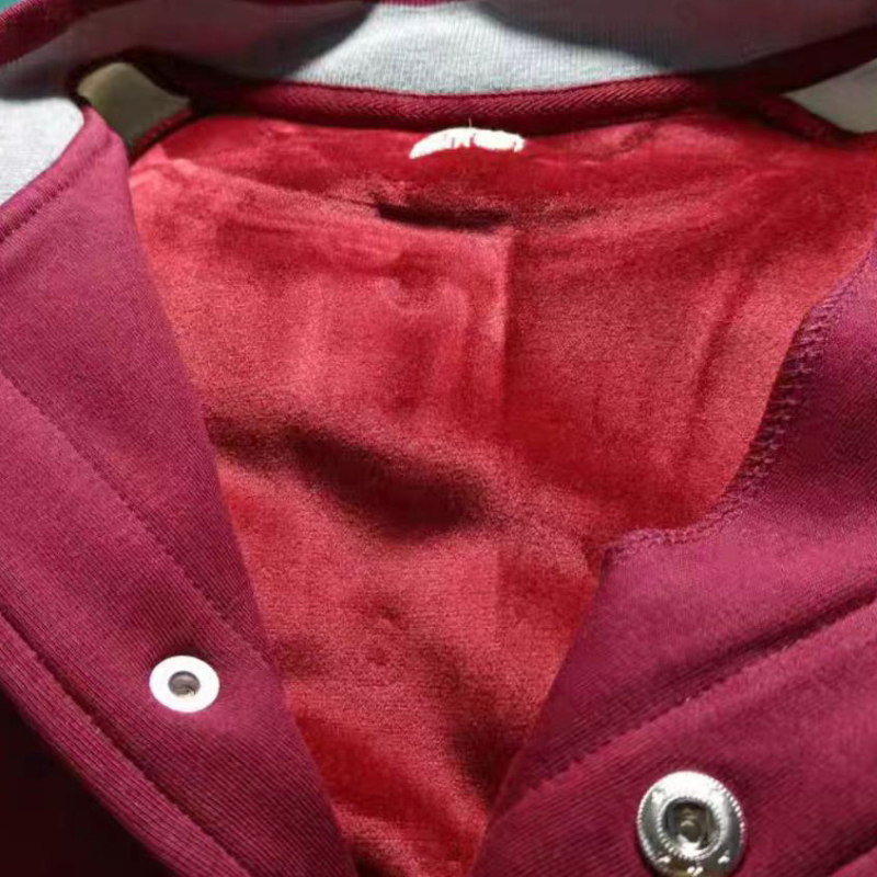 Zimski pamučni set s flecom, u korejskom stilu baseball jakne i hlača za učenike osnovne škole, unisex, sa stojećim ovratnikom