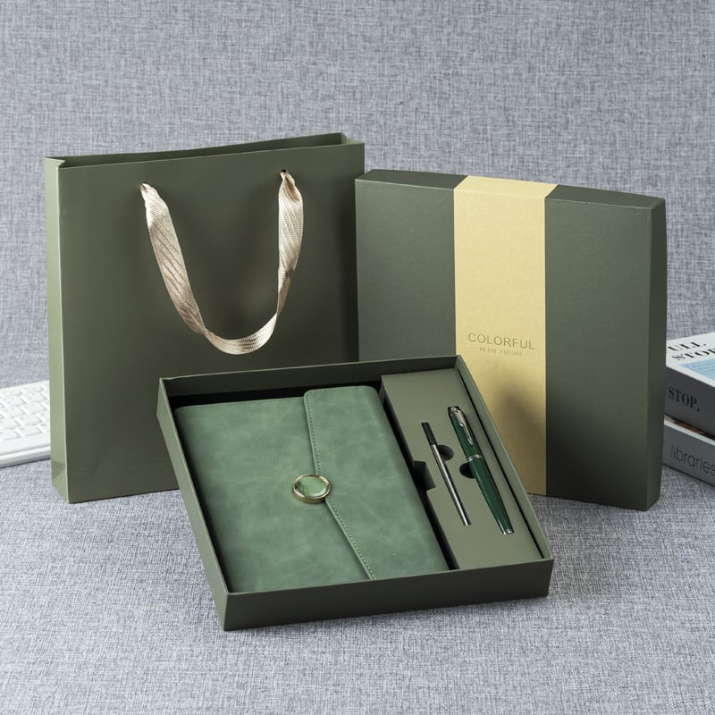 Premium set bilježnica za poslovne svrhe s umjetnom kožom, 100 stranica