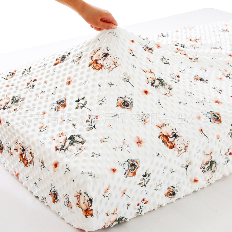Komplet plahte za dječji krevetić s debelim zimskim flisom, patchwork dizajn