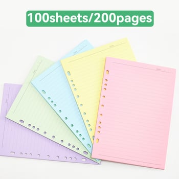 COLOUR 231008 A5 sustav izmjenjivih listova – horizontalni format, rupe 3/6/7 i gljivična rupa, prazne unutarnje stranice za zamjenu, 100 stranica