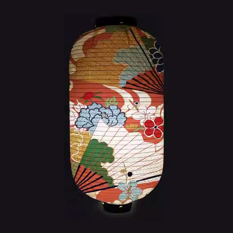 Lanterna s temom 24 sunčanih razdoblja, japanski vanjski vodootporan dizajn, platnena umjetnička lampa, sklopiva lampa u obliku dinje za sushi barove i izakaye