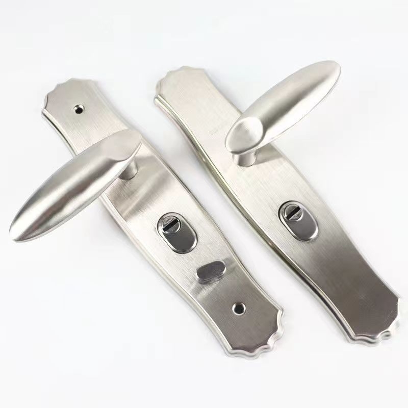 Set kvaka i brava za ulazna vrata od nehrđajućeg čelika s aluminijskom legurom