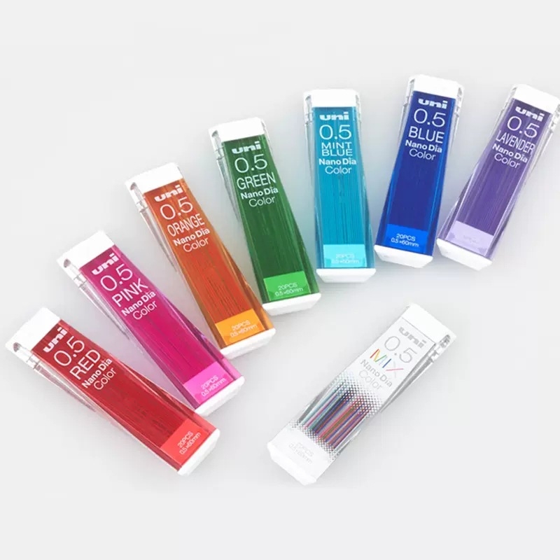 Vârf de grafit colorat pentru creion, 0,5 mm, înlocuire, rezistent la rupere pentru desen