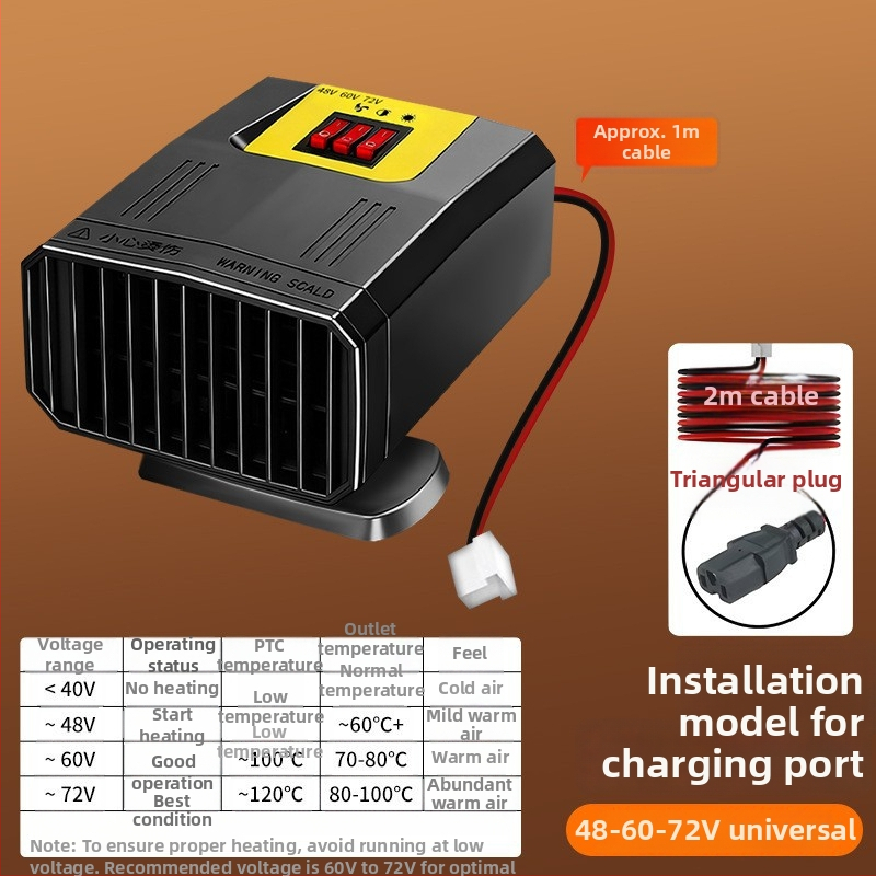 Elektrický ohrievač pre trojkolesové a štvorkolové vozidlá, 48-70V, Defrosting and Defogging – Hongguan New Energy