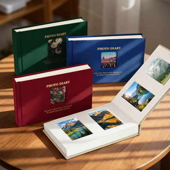 3-inčni Polaroid foto album sa prozorom, vintage platneni omot, veliki kapacitet za pohranu fotografija, za parove, prijatelje i uspomene na maturu