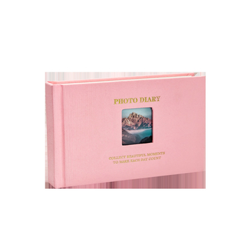 3-inčni Polaroid foto album sa prozorom, vintage platneni omot, veliki kapacitet za pohranu fotografija, za parove, prijatelje i uspomene na maturu