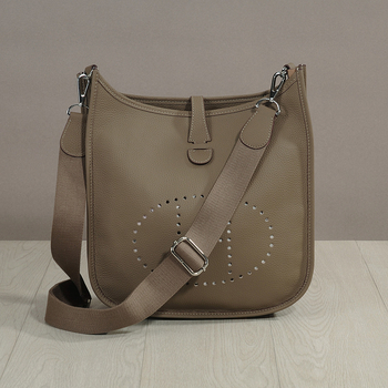 Evelyn 2026 Valódi bőr, szemcsés textúrájú bucket crossbody táska nőknek