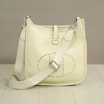Evelyn 2026 Valódi bőr, szemcsés textúrájú bucket crossbody táska nőknek