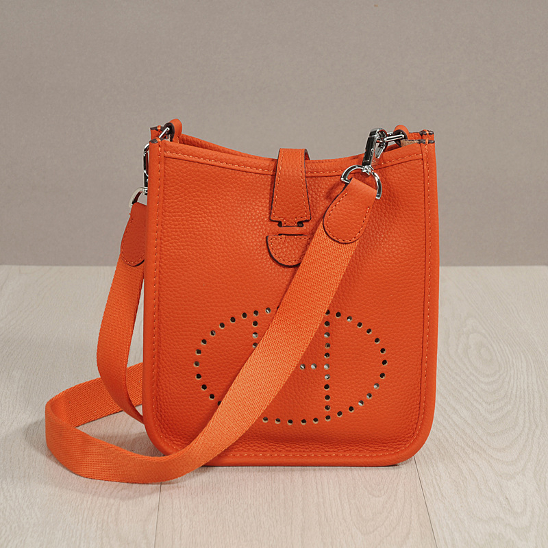 Evelyn 2026 Valódi bőr, szemcsés textúrájú bucket crossbody táska nőknek