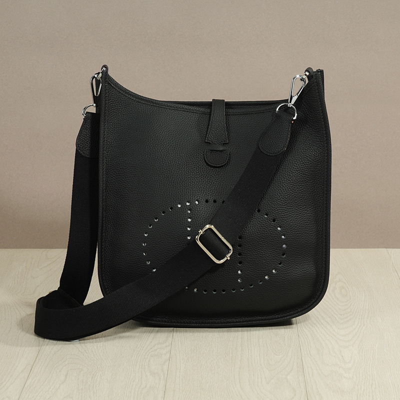 Evelyn 2026 Valódi bőr, szemcsés textúrájú bucket crossbody táska nőknek