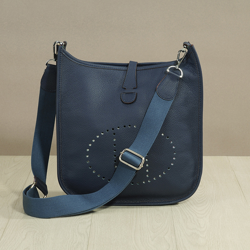 Evelyn 2026 Valódi bőr, szemcsés textúrájú bucket crossbody táska nőknek