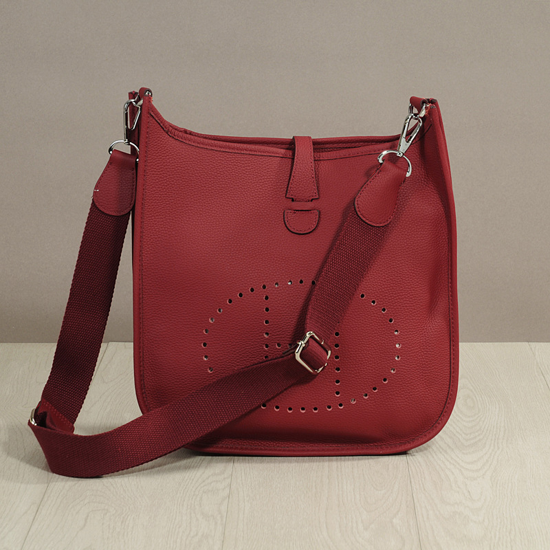 Evelyn 2026 Valódi bőr, szemcsés textúrájú bucket crossbody táska nőknek