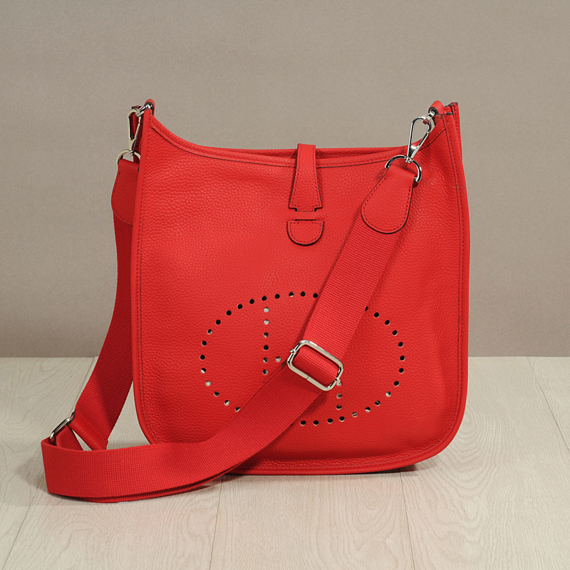 Evelyn 2026 Valódi bőr, szemcsés textúrájú bucket crossbody táska nőknek