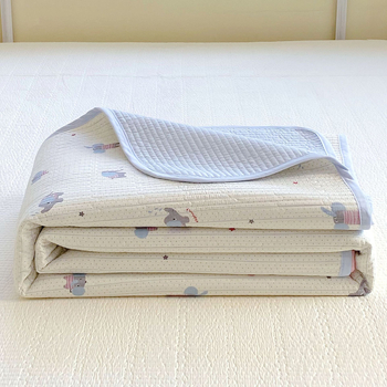 Korejski stil, 100% pamuk, trodjelni set navlaka za pokrivač kreveta, quiltirano, protuklizni tatami prekrivac, pogodan za jednokrevetne i dvokrevetne krevete, za sve sezone