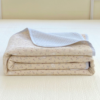 Korejski stil, 100% pamuk, trodjelni set navlaka za pokrivač kreveta, quiltirano, protuklizni tatami prekrivac, pogodan za jednokrevetne i dvokrevetne krevete, za sve sezone