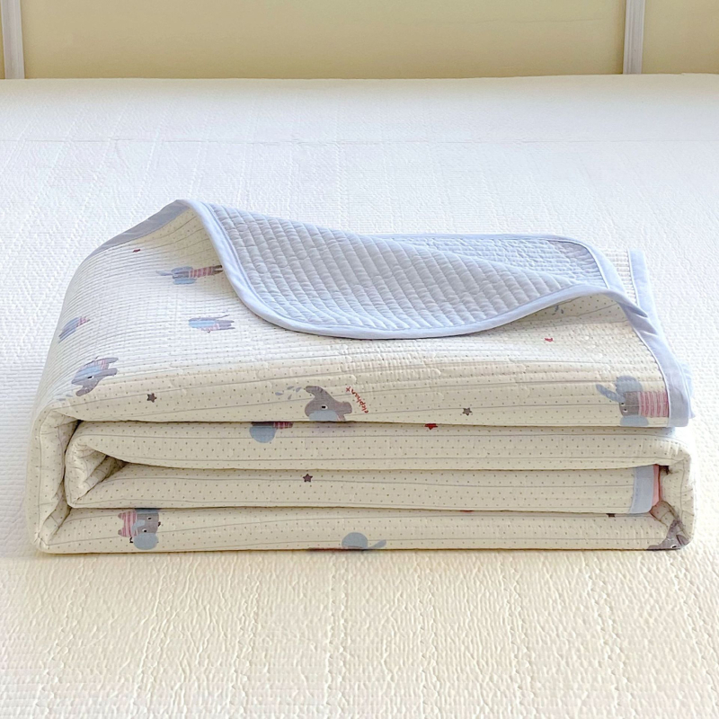Korejski stil, 100% pamuk, trodjelni set navlaka za pokrivač kreveta, quiltirano, protuklizni tatami prekrivac, pogodan za jednokrevetne i dvokrevetne krevete, za sve sezone