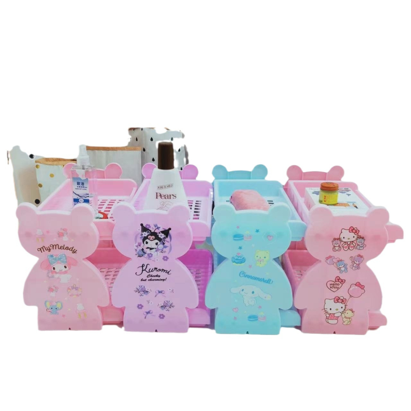 Dvoetažni stolni organizator za skladištenje Kuromi i My Melody