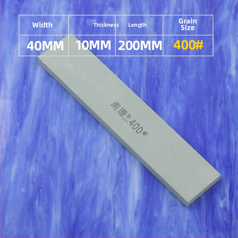 Zelený karbid kremíka brúsny kameň, olejový kameň, 10×40×200 mm, plochý štvorcový tvar, na leštenie a brúsenie