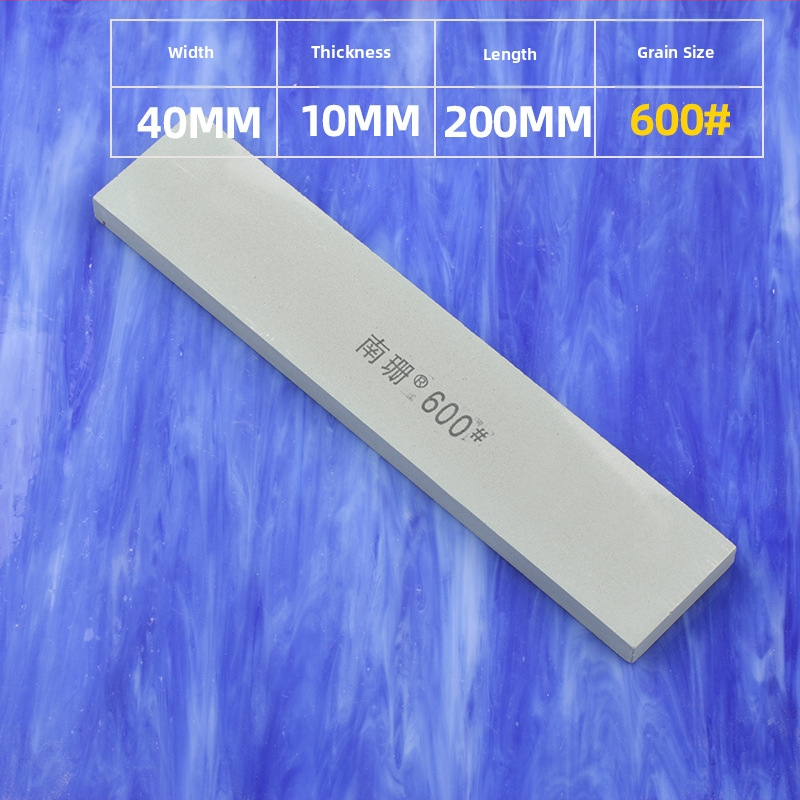 Zelený karbid kremíka brúsny kameň, olejový kameň, 10×40×200 mm, plochý štvorcový tvar, na leštenie a brúsenie
