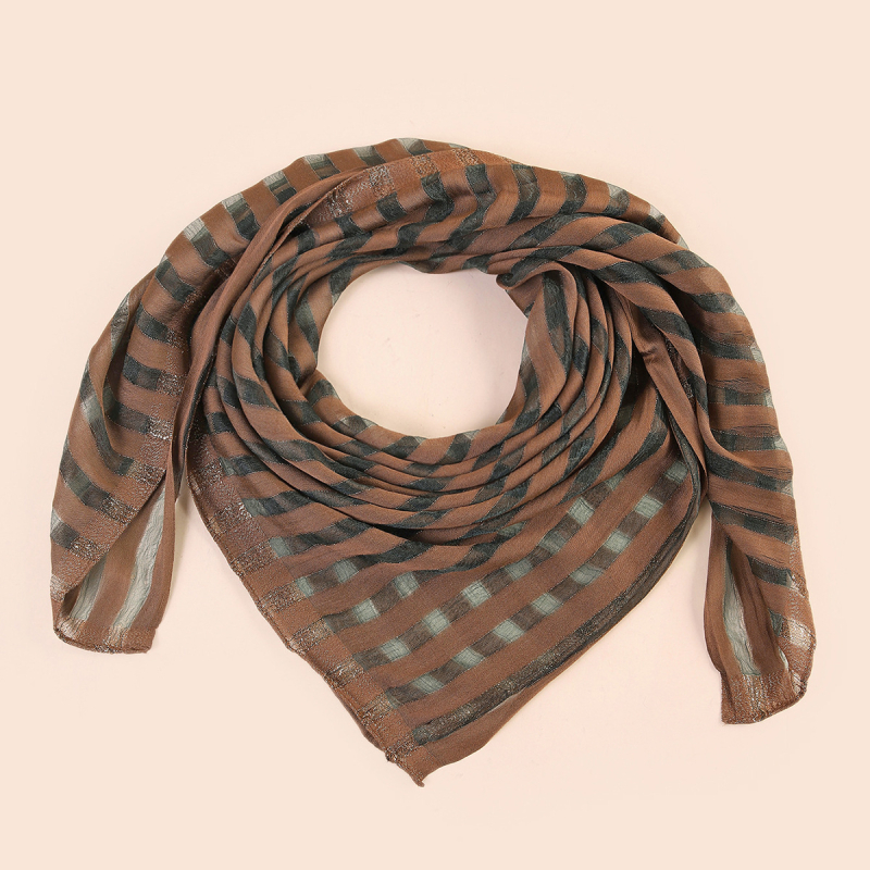 A178 Új jacquard négyszögletű kendő, egyszínű fejkendő, részleges csíkos kendő, etnikus stílus