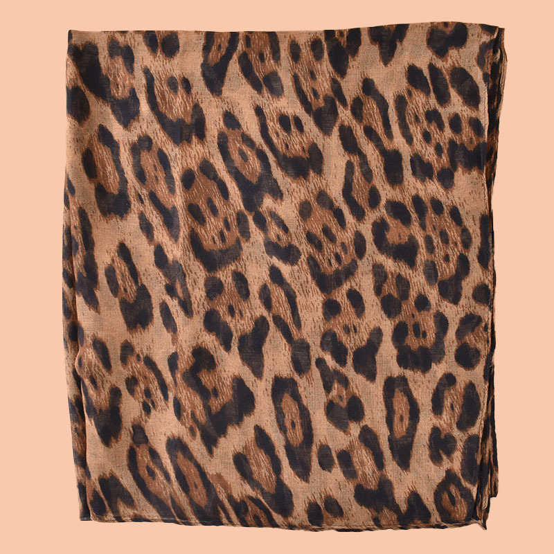 Jesen-zimski elegantni veliki leopard uzorak šala od Bali vlakna, pamuk i lana smjesa, mekan dodir, zaštita od sunca